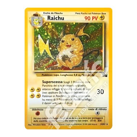 Raichu Holo Unlimited It Mint Federicstore