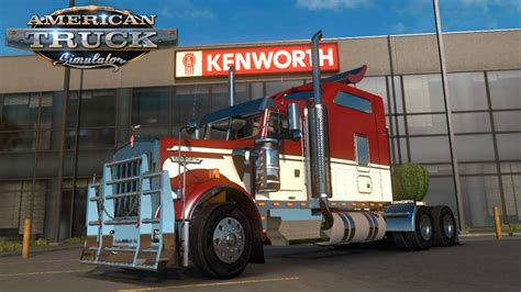 American Truck Simulator Kenworth W900 Batallando Para Parkear