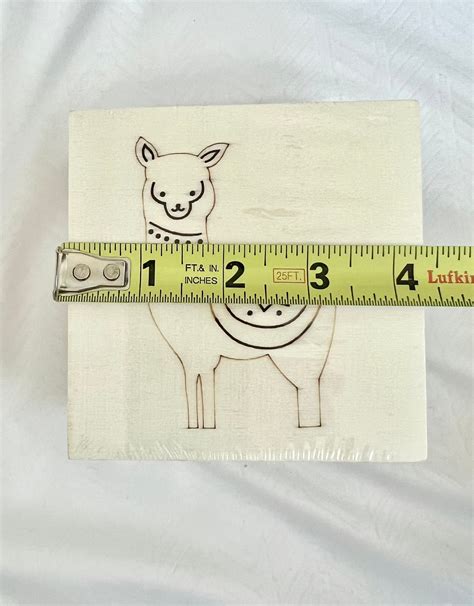 Naked Wood Llama Alpaca Box Etsy