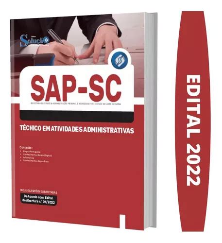 Apostila Sap Sc T Cnico Atividades Administrativas Mercadolivre