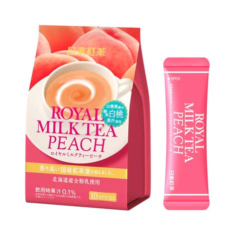 NITTOH KOCHA Royal Milk Peach X 10 Sachets Made In Japan TAKASKI