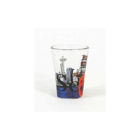 Americaware Americaware Sgsea01 Seattle Full Color Etched Shot Glass At