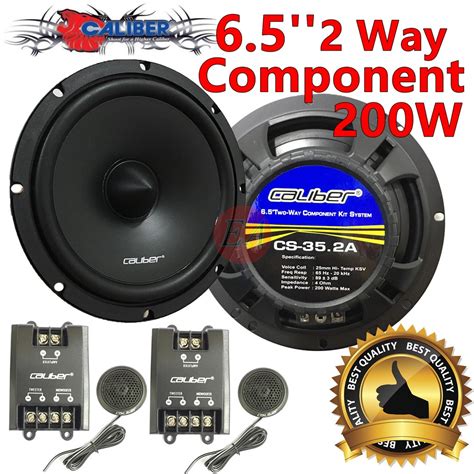 Caliber Mid Bass Crossover Tweeter Component Set Cs