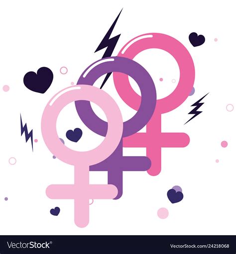 Gender Feminism Girl Power Royalty Free Vector Image