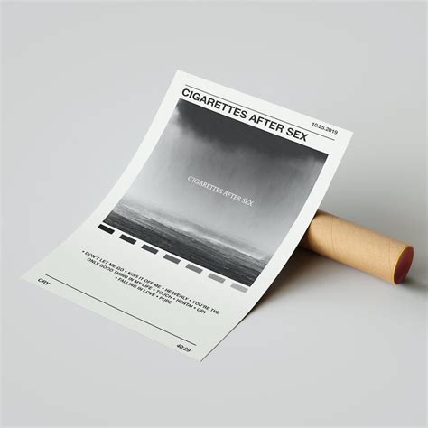 Cigarettes After Sex Cry Album Poster Music Décor Aesthetic Wall Art Dorm Room Décor