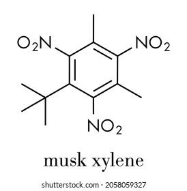 Trinitrotoluene Tnt High Explosive Molecule Skeletal Stock Vector