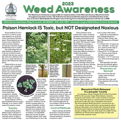 Special Section — Weed Awareness Announce University Of Nebraska