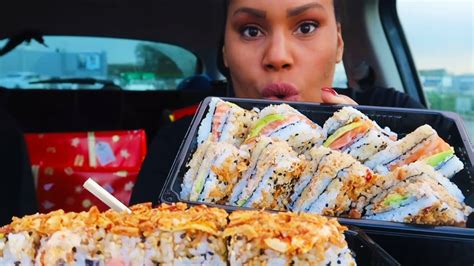 Sushi Car Mukbang En Chasse Aux Cadeaux De No L Youtube