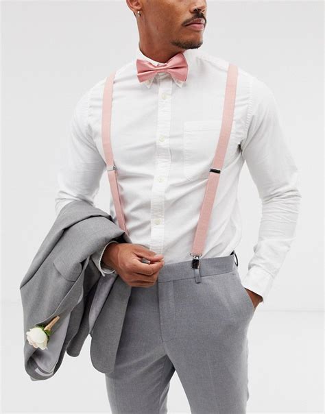 Grey Suit Pink Tie Pink Tux Grey Tux Light Grey Suits Pink Bow Tie