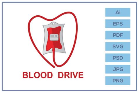 Donate Blood Drive Logo Design Graphic by leamsign · Creative Fabrica