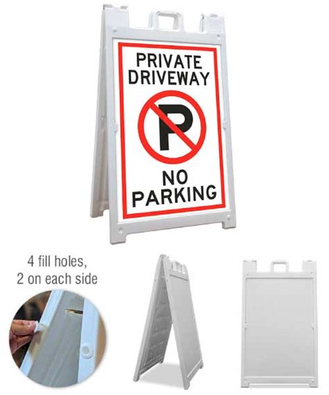 Private Driveway No Parking A Frame Sign Shop Now W Fast Shipping