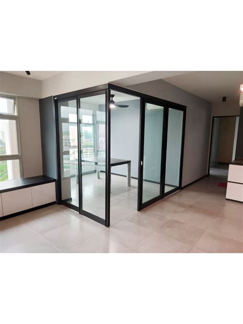 2d L 3d L Shape Clear Room Divider