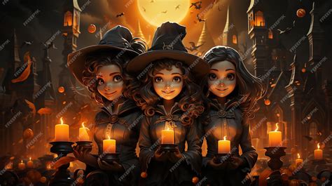 Premium AI Image | Halloween hocus pocus illustration