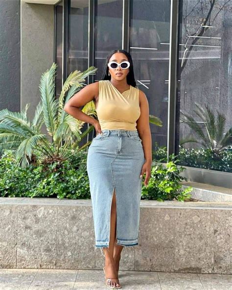 Front Split High Waist Denim Skirt Midrand Marabastad