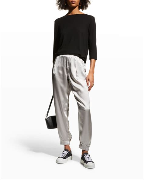 Atm Anthony Thomas Melillo Silk Pull On Pants Neiman Marcus