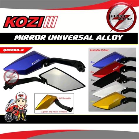 Flashmotor KOZI QX1204 UNIVERSAL MOTORCYCLE SIDE MIRROR RS150 LC135