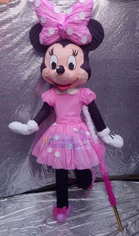 Pi Ata Minni Mouse Rosa En Como Hacer Pi Atas Infantiles