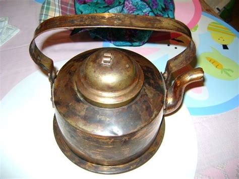 Copper Tea Kettle Swedish Skultuna L A Antique Ebay