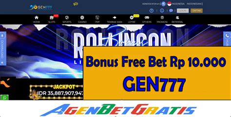 DAFTAR GEN777 AgenBetGratis Situs Info BetGratis Freebet Freechip