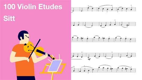 Sitt 100 Violin Etudes Op32 I Andante Violin Sheet Music Youtube