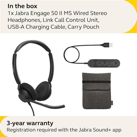 Buy Jabra Engage 50 II Wired Stereo Headset With Link Call Control