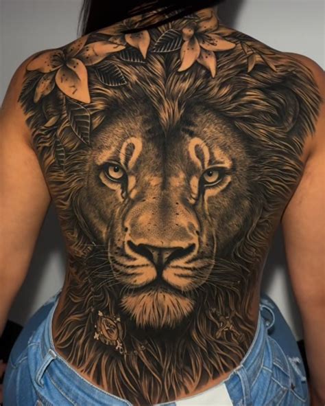 Tatuagem De Leão Nas Costas - Tatuagem de leão nas costas | Tatuagens estilosas, Tatuagem no pescoço ...