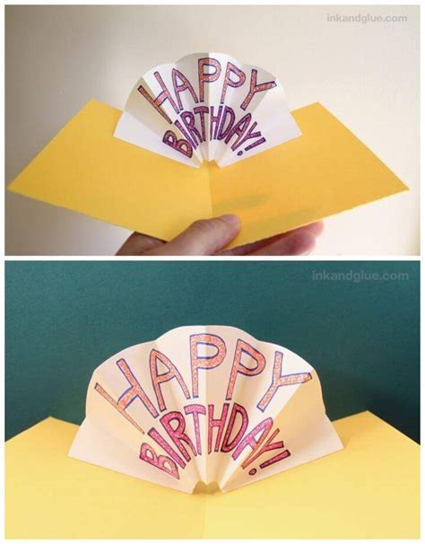 How To Make Handmade Pop Up Birthday Cards Step By Step