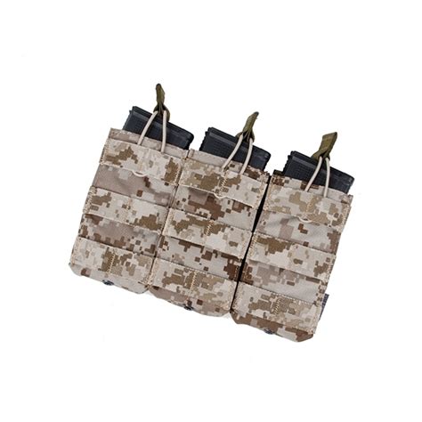 Specwarfare Airsoft Tmc Tactical Open Top Triple Mag Pouch Aor