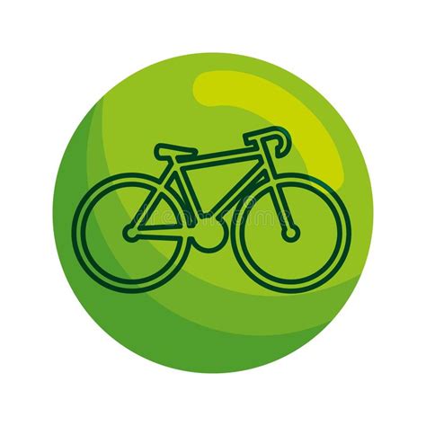 Icono Aislado Veh culo De La Bicicleta Ilustración del Vector