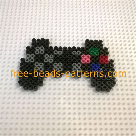 Finished Work Photos Perler Beads Hama Beads Ps3 Controller 1 Free Perler Beads Patterns