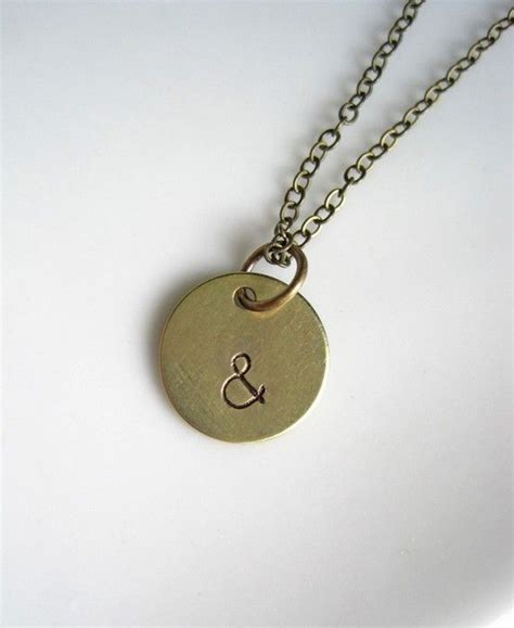 The Ampersand Collection Stamped Necklaces Necklace Brass Necklace