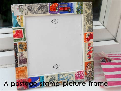 Pinwheel: Stamp covered picture frame tutorial