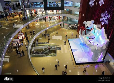 Hong Kong, China, Interior view of the Harbour City Shopping Mall Stock ...