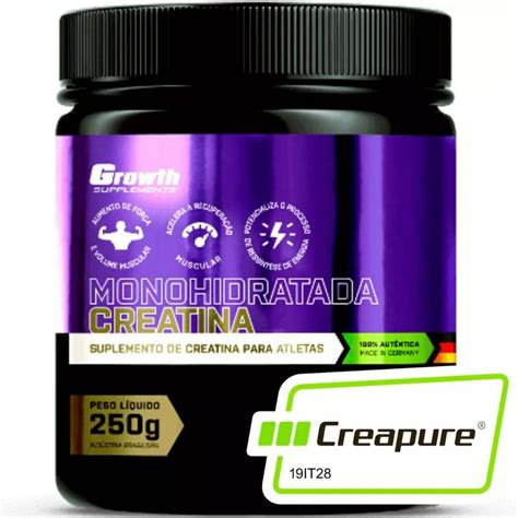 Creatina Monohidratada Ou Creapure 35 100g 250g Original Growth Supplements Shopee Brasil