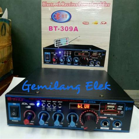 Promo Amplifier Karaoke Teli Bt 309a Bluetooth Diskon 23 Di Seller