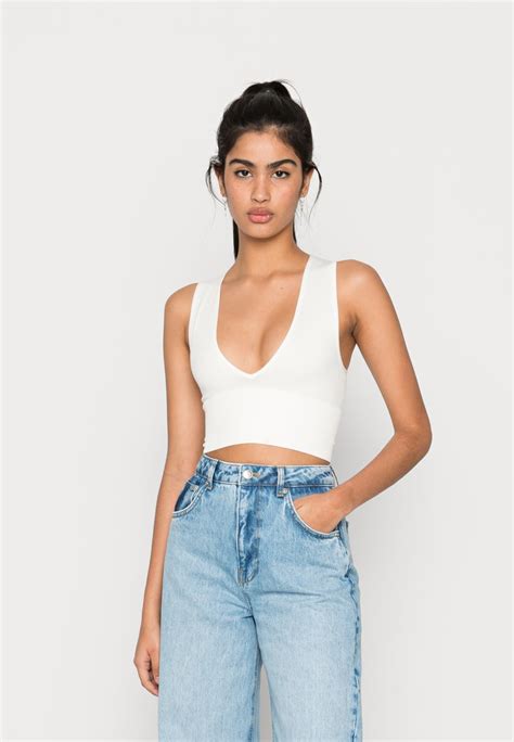 Bdg Urban Outfitters Josie Top Biały Zalando Pl