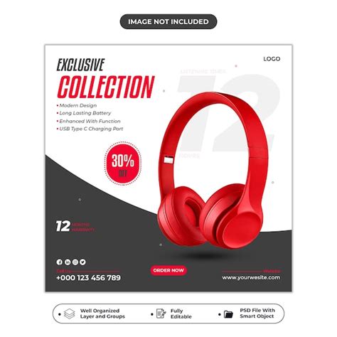 Premium PSD Modern And Elegant Headphone Airpod Bluetooth Product And