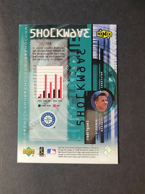 Ud Ionix Shockwave Insert Alex Rodriguez S Seattle Mariners Ebay