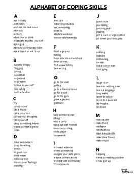 Fun Coping Skills Activities For Adults Coping Skills Worksheets