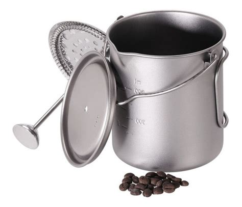 Cafetera De Camping De 750 Ml Y Cafetera De Titanio De Taza Cuotas