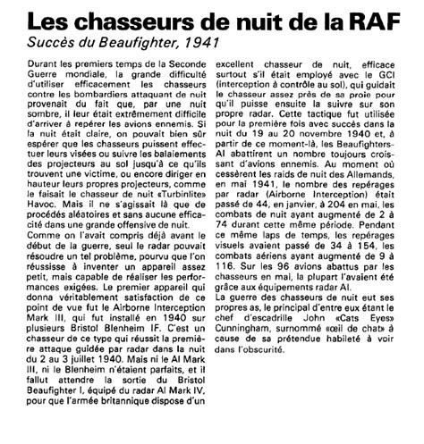 Les Chasseurs De Nuit De La Raf Succ S Du Beaufighter Histoire