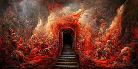 Download Peering into the Fiery Depths of Hell Wallpaper | Wallpapers.com 