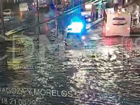 Por lluvia 30 encharcamientos y 16 árboles caídos en la CDMX