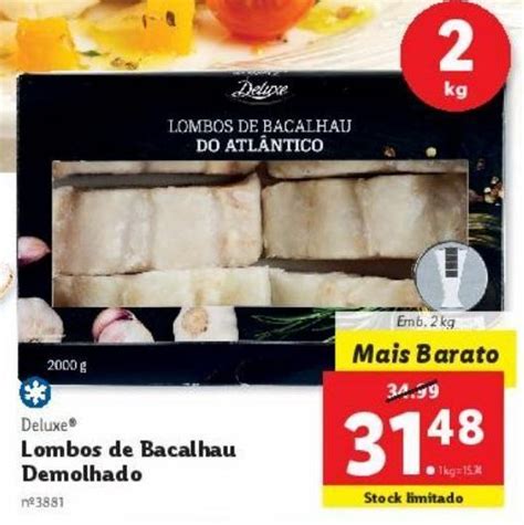 Promoção Bacalhau deluxe em Lidl