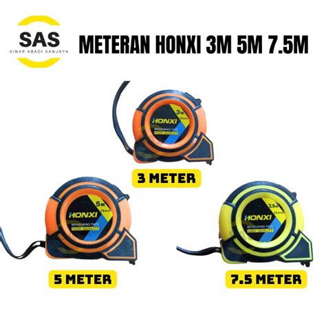 Jual Sas Meteran Tukang Measuring Tape Meteran Karet M M