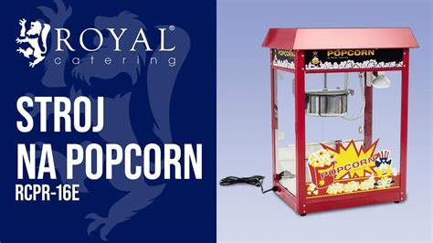 Stroj na popcorn RCPR 16E Royal Catering Představení produktu YouTube