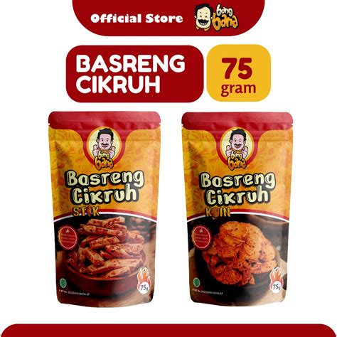 Jual Basreng Cikruh Pedas Daun Jeruk Kemasan Premium 75 Gram Shopee