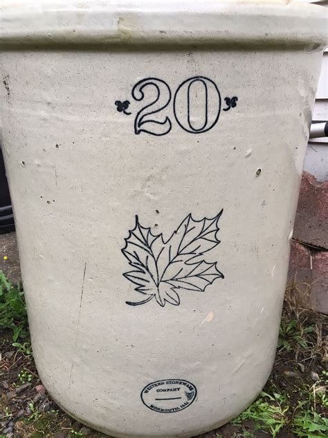 Vintage Western Stoneware Gallon Crock For Sale In Portland Or