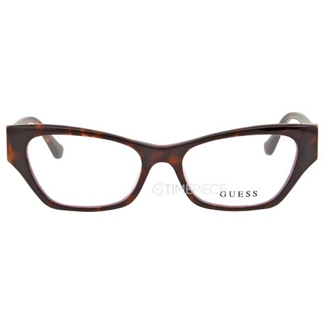 Guess Ladies Tortoise Oval Eyeglass Frames Gu274705651