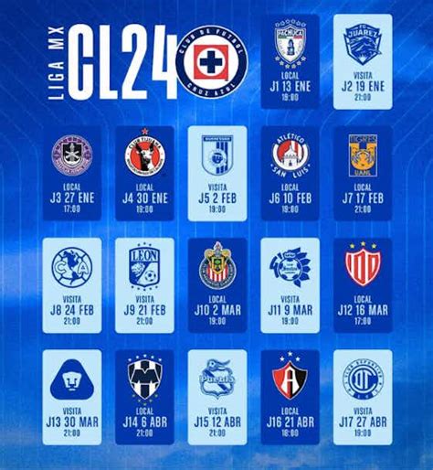 📅 El Calendario De La Máquina Para El Clausura 2024 Onefootball